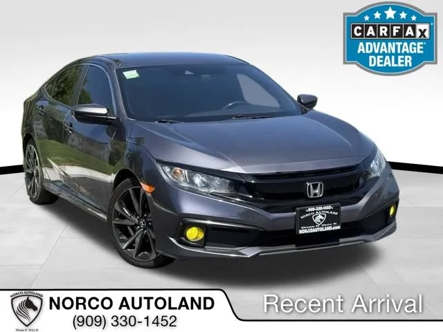 Gray 2020 Honda Civic Sport for sale in Norco, CA