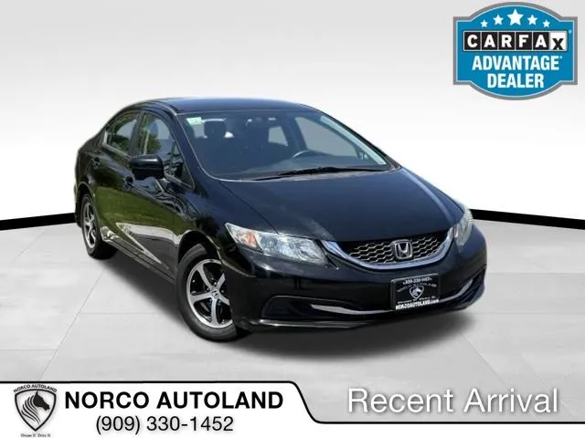 Black 2015 Honda Civic SE for sale in Norco, CA