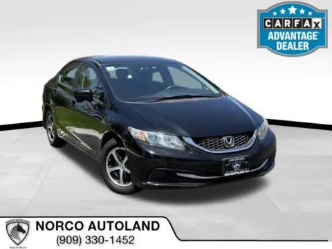 Black 2015 Honda Civic SE for sale in Norco, CA