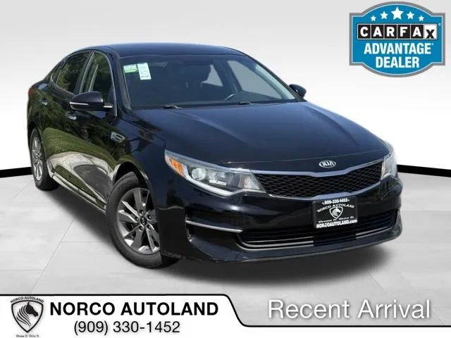 Black 2016 Kia Optima LX for sale in Norco, CA