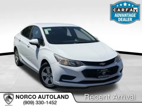 White 2017 Chevrolet Cruze LS for sale in Norco, CA