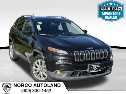 Black 2015 Jeep Cherokee Limited for sale in Norco, CA