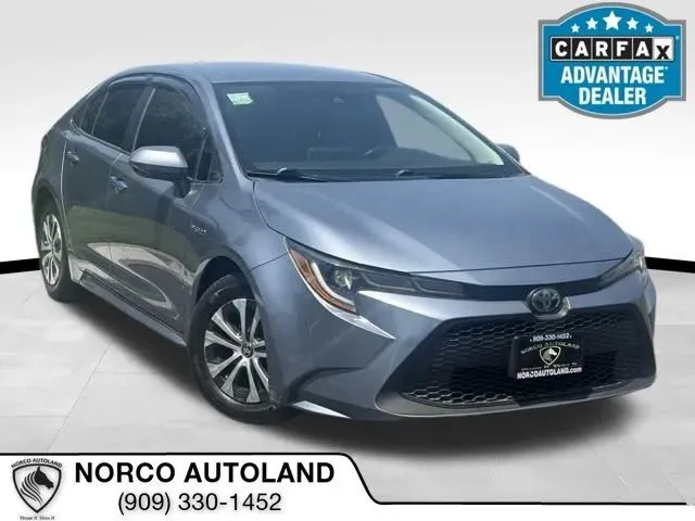 Gray 2020 Toyota Corolla Hybrid LE Sedan 4D for sale in Norco, CA