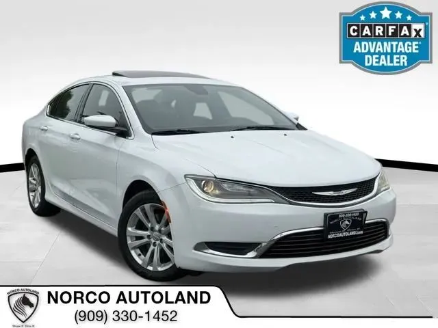 White 2015 Chrysler 200 Limited Sedan 4D for sale in Norco, CA