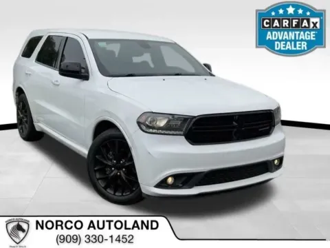 White 2015 Dodge Durango SXT Plus Sport Utility 4D for sale in Norco, CA
