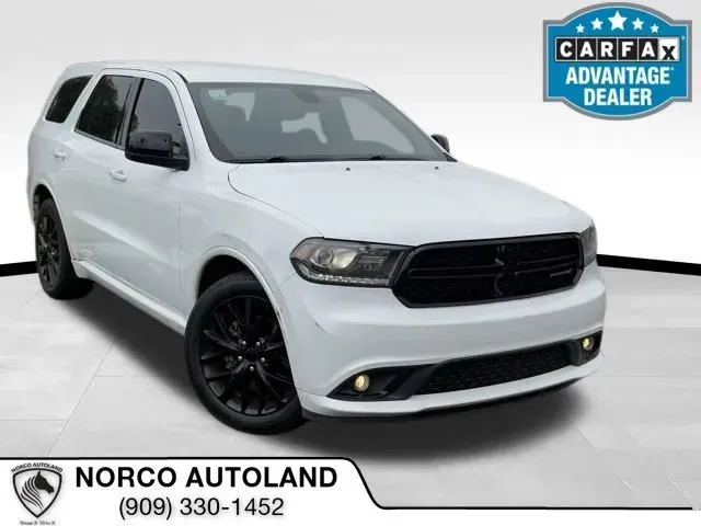 White 2015 Dodge Durango SXT Plus Sport Utility 4D for sale in Norco, CA
