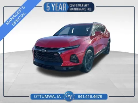 Red 2022 Chevrolet Blazer RS for sale in Ottumwa, IA