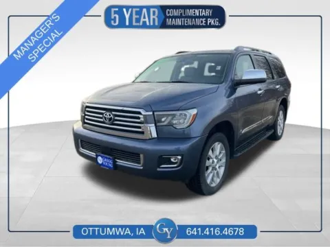Blue 2018 Toyota Sequoia Platinum for sale in Ottumwa, IA