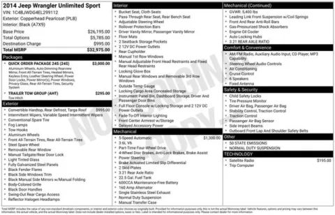 Photos of 2014 Jeep Wrangler Unlimited Sport for sale in Ottumwa, IA at Gregg Young Toyota of Ottumwa