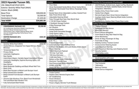 Photos of 2023 Hyundai Tucson SEL for sale in Ottumwa, IA at Gregg Young Toyota of Ottumwa