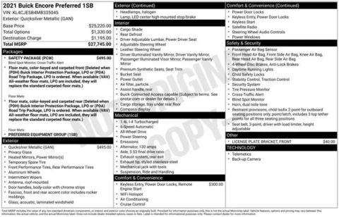 Photos of 2021 Buick Encore Preferred for sale in Ottumwa, IA at Gregg Young Toyota of Ottumwa