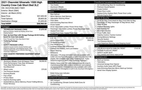 Photos of 2021 Chevrolet Silverado 1500 High Country for sale in Ottumwa, IA at Gregg Young Toyota of Ottumwa