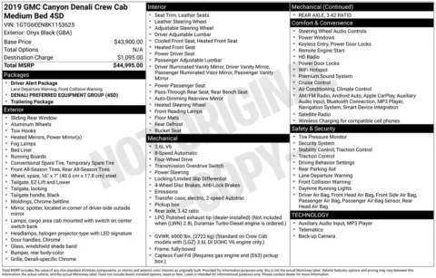 Photos of 2019 GMC Canyon Denali for sale in Ottumwa, IA at Gregg Young Toyota of Ottumwa