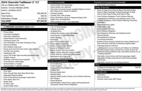 Photos of 2024 Chevrolet TrailBlazer LT for sale in Ottumwa, IA at Gregg Young Toyota of Ottumwa