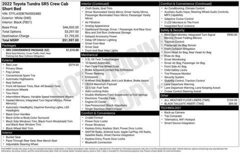 Photos of 2022 Toyota Tundra SR5 for sale in Ottumwa, IA at Gregg Young Toyota of Ottumwa