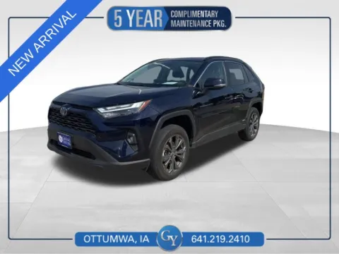 Blue 2024 Toyota RAV4 Hybrid XLE Premium for sale in Ottumwa, IA