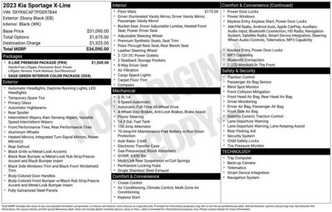 Photos of 2023 Kia Sportage X-Line for sale in Ottumwa, IA at Gregg Young Toyota of Ottumwa