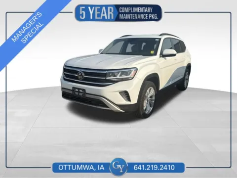 White 2023 Volkswagen Atlas 3.6L V6 SE w/Technology for sale in Ottumwa, IA