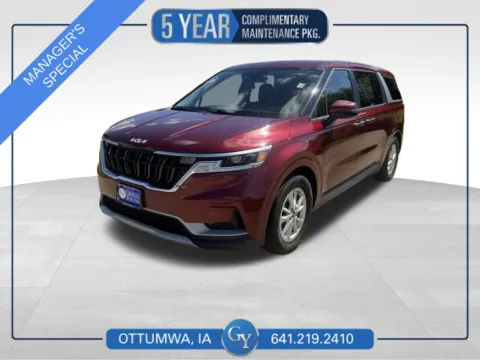Red 2022 Kia Carnival LXS for sale in Ottumwa, IA