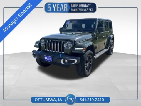 Green 2022 Jeep Wrangler Unlimited Sahara 4xe for sale in Ottumwa, IA