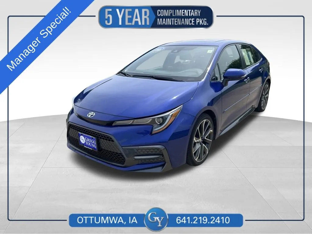 Blue 2020 Toyota Corolla XSE for sale in Ottumwa, IA