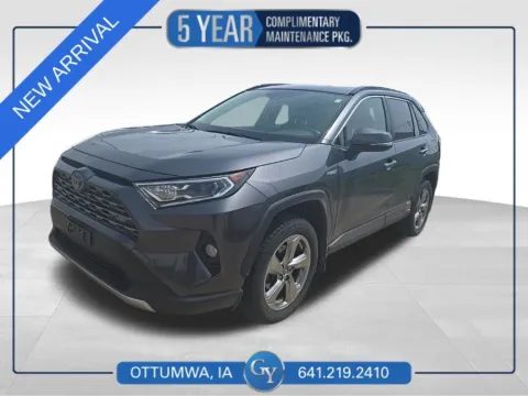 Gray 2019 Toyota RAV4 Hybrid Limited for sale in Ottumwa, IA