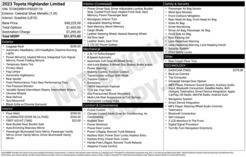 Photos of 2023 Toyota Highlander Limited for sale in Ottumwa, IA at Gregg Young Toyota of Ottumwa