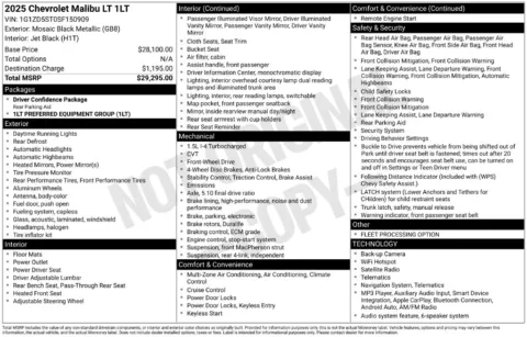 Photos of 2025 Chevrolet Malibu LT for sale in Ottumwa, IA at Gregg Young Toyota of Ottumwa