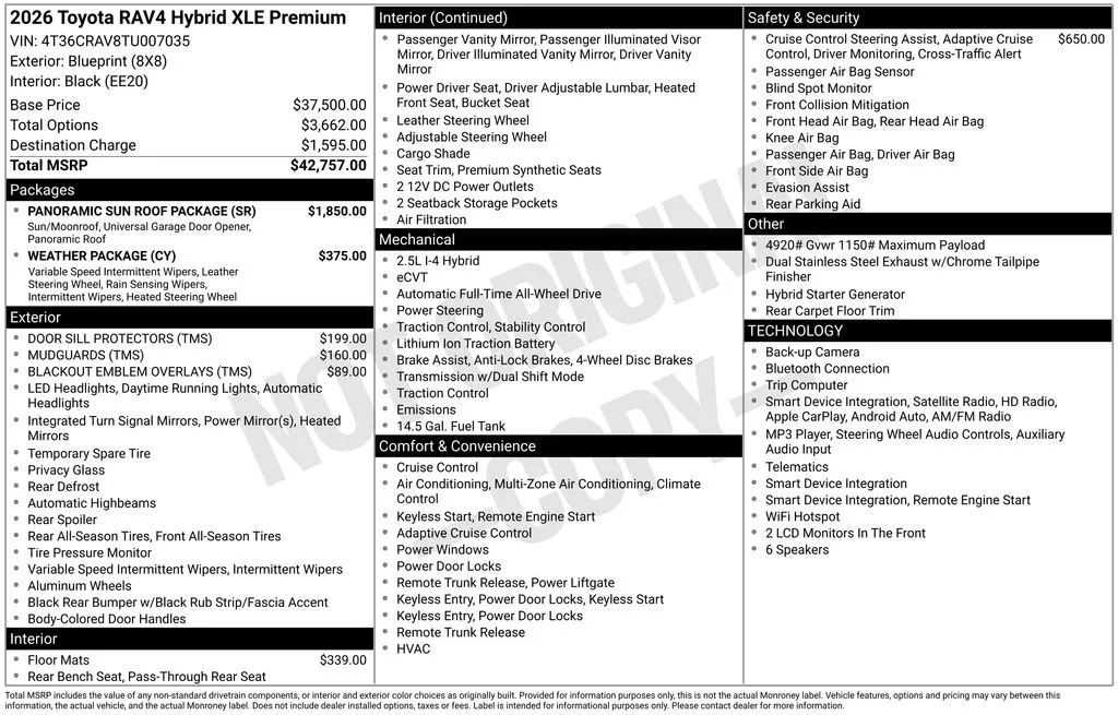 2026 Toyota RAV4 XLE Premium for sale in Ottumwa, IA