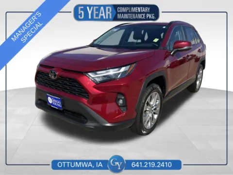 White 2022 Toyota RAV4 XLE Premium for sale in Ottumwa, IA