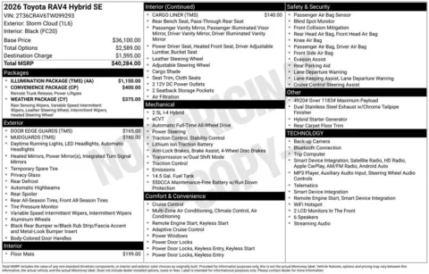 Unknown 2026 Toyota RAV4 SE for sale in Ottumwa, IA