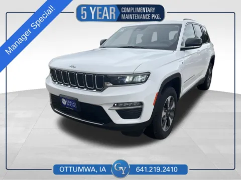 White 2024 Jeep Grand Cherokee 4xe for sale in Ottumwa, IA