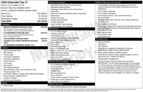 Photos of 2024 Chevrolet Trax LT for sale in Ottumwa, IA at Gregg Young Toyota of Ottumwa