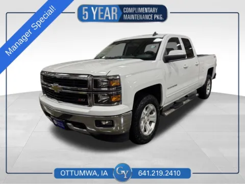 White 2015 Chevrolet Silverado 1500 LT for sale in Ottumwa, IA
