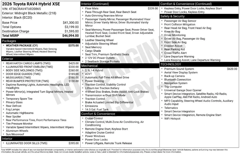 2026 Toyota RAV4 XSE for sale in Ottumwa, IA