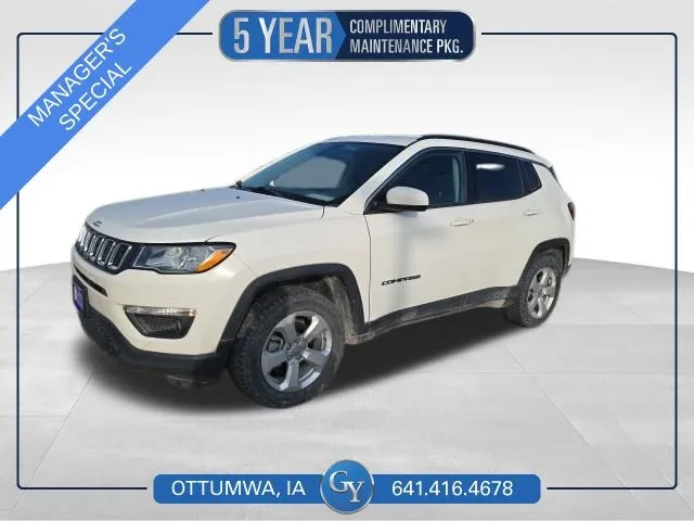 White 2020 Jeep Compass Latitude for sale in Ottumwa, IA