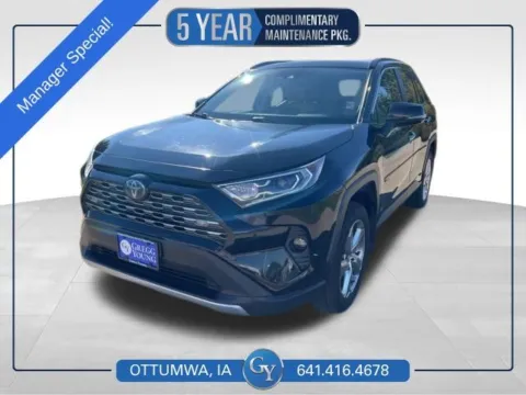 Green 2020 Toyota RAV4 Hybrid Limited for sale in Ottumwa, IA