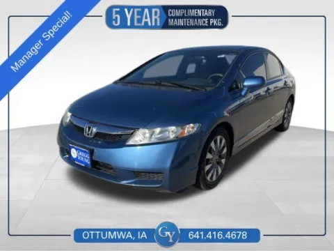 Silver 2010 Honda Civic EX for sale in Ottumwa, IA