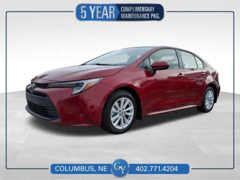 Red 2026 Toyota Corolla Hybrid LE for sale in Columbus, NE