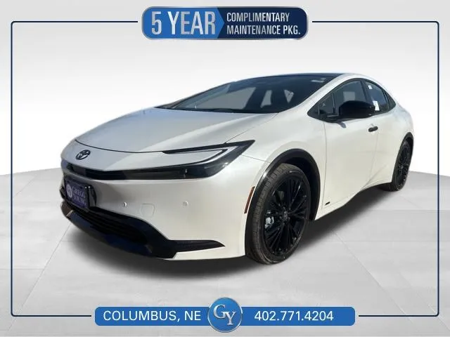 White 2026 Toyota Prius Nightshade for sale in Columbus, NE