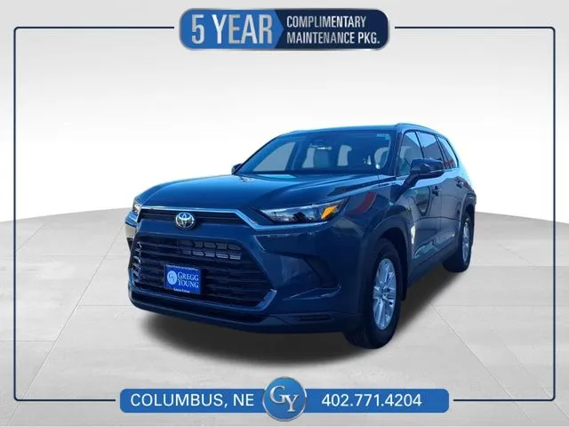 Blue 2026 Toyota Grand Highlander Hybrid XLE for sale in Columbus, NE