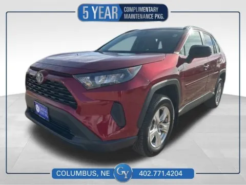 Red 2020 Toyota RAV4 Hybrid LE for sale in Columbus, NE