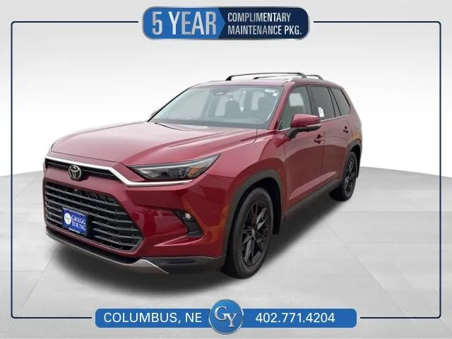 Red 2026 Toyota Grand Highlander Hybrid Limited for sale in Columbus, NE