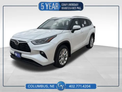 White 2026 Toyota Highlander Hybrid Limited for sale in Columbus, NE
