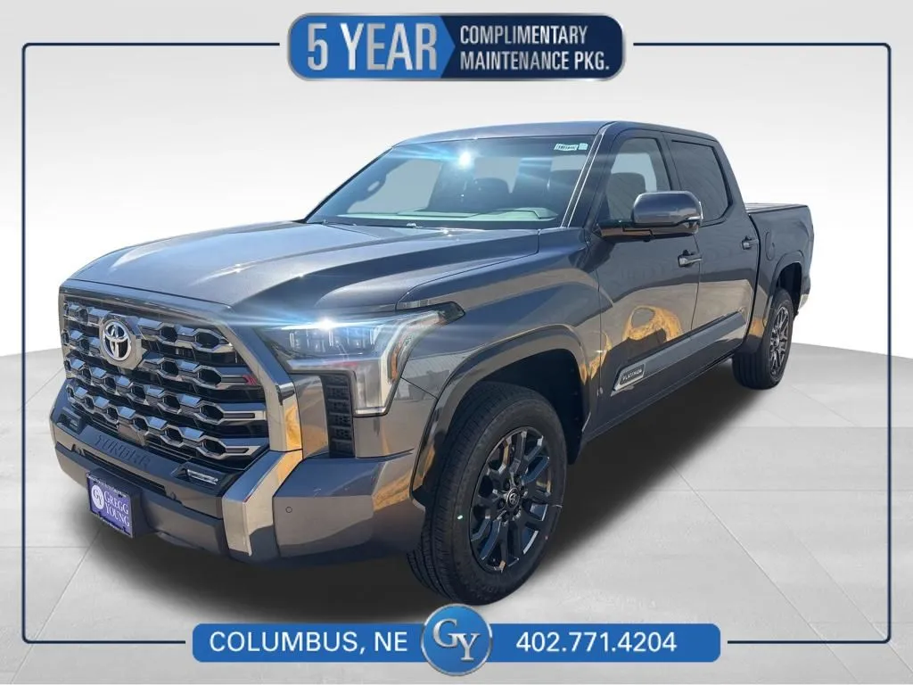 Gray 2026 Toyota Tundra Platinum for sale in Columbus, NE