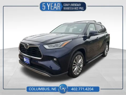 Blue 2023 Toyota Highlander Platinum for sale in Columbus, NE