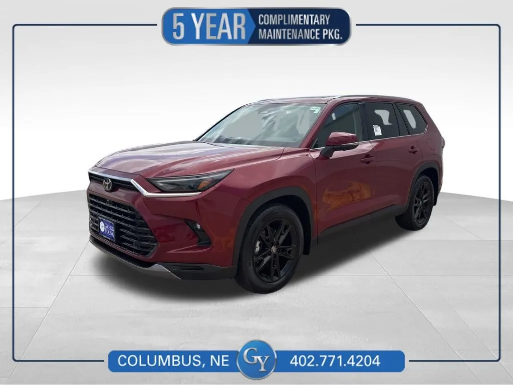 Red 2026 Toyota Grand Highlander Platinum for sale in Columbus, NE