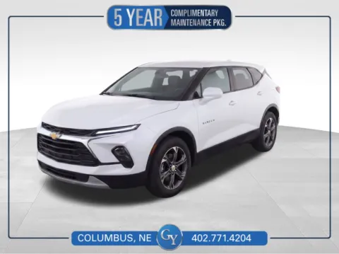 White 2025 Chevrolet Blazer LT for sale in Columbus, NE