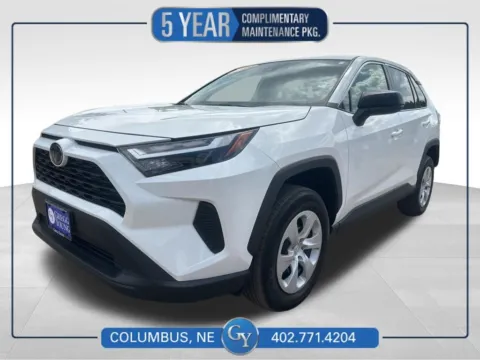 White 2024 Toyota RAV4 LE for sale in Columbus, NE