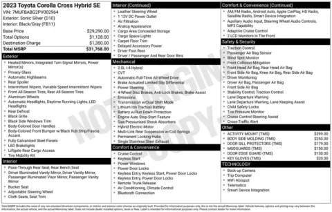 Photos of 2023 Toyota Corolla Cross Hybrid SE for sale in Columbus, NE at Gregg Young Toyota of Columbus